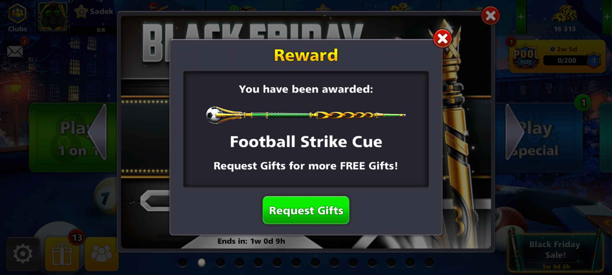 🔴 Claim FREE Football Strike Cue | 8 Ball Pool