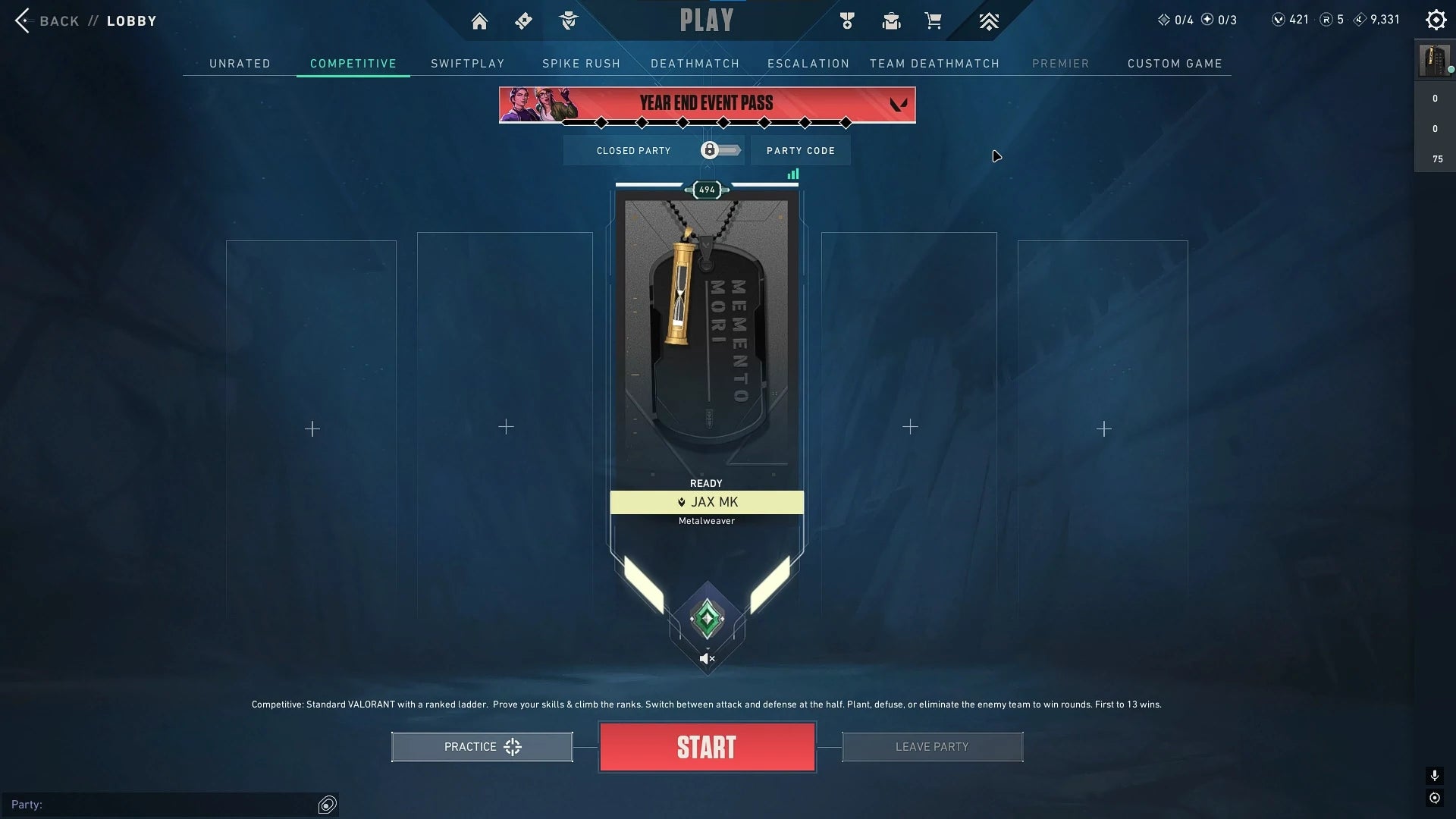 Level 494 Large Skins Collection - Immortal Peak | VALORANT Account