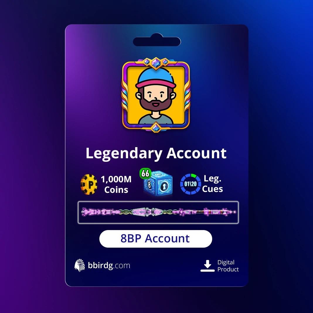 1 Billion Coins 1 Legendary Cue & 66 Leg. Box | 8 Ball Pool Account