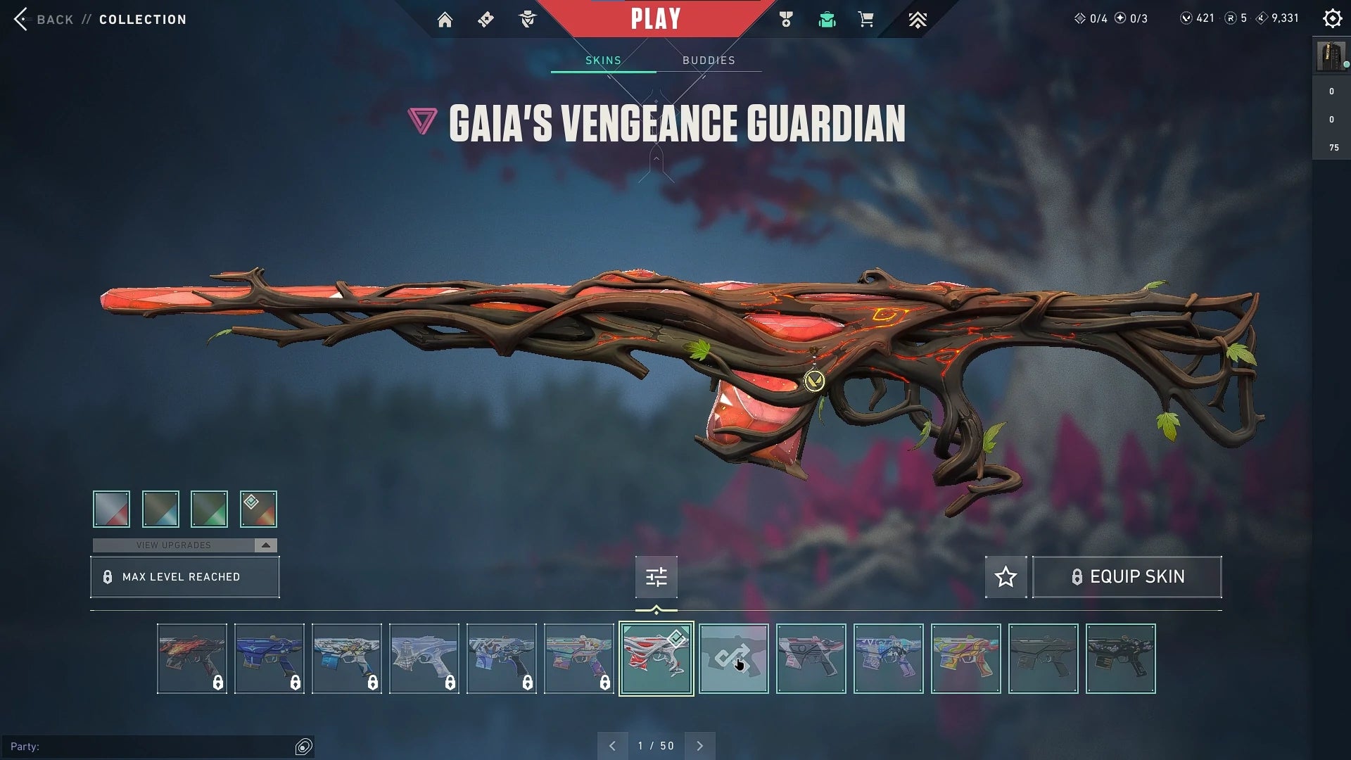 Level 494 Large Skins Collection - Immortal Peak | VALORANT Account