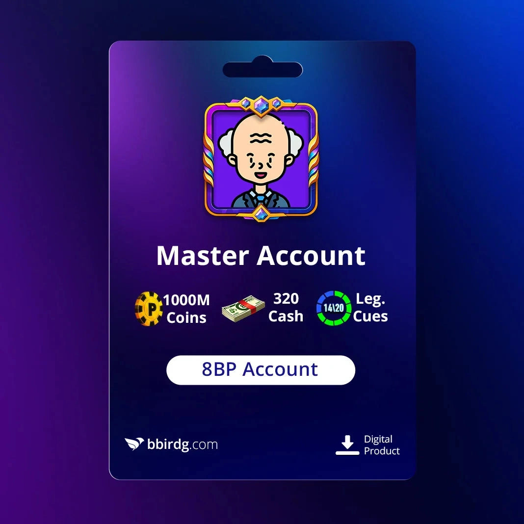 1 Billion Coins & 14 Legendary Cues ← 8 Ball Pool Account