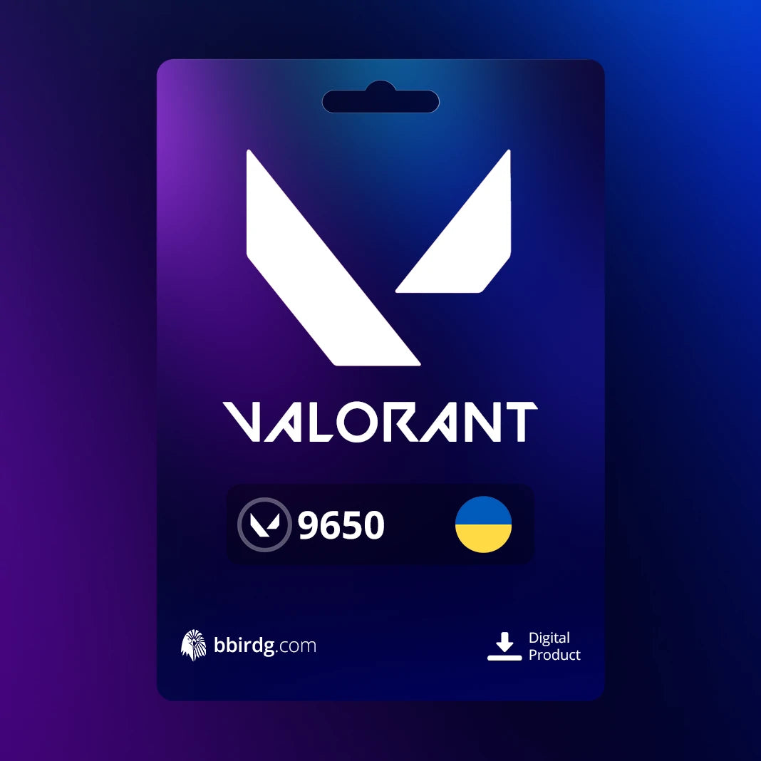 Valorant Points (VP) - Top-Up | Ukraine Region - 9650 VP Points