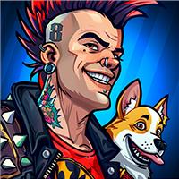 Pool Pass Corgipunk Avatar Bundle | 8 Ball Pool