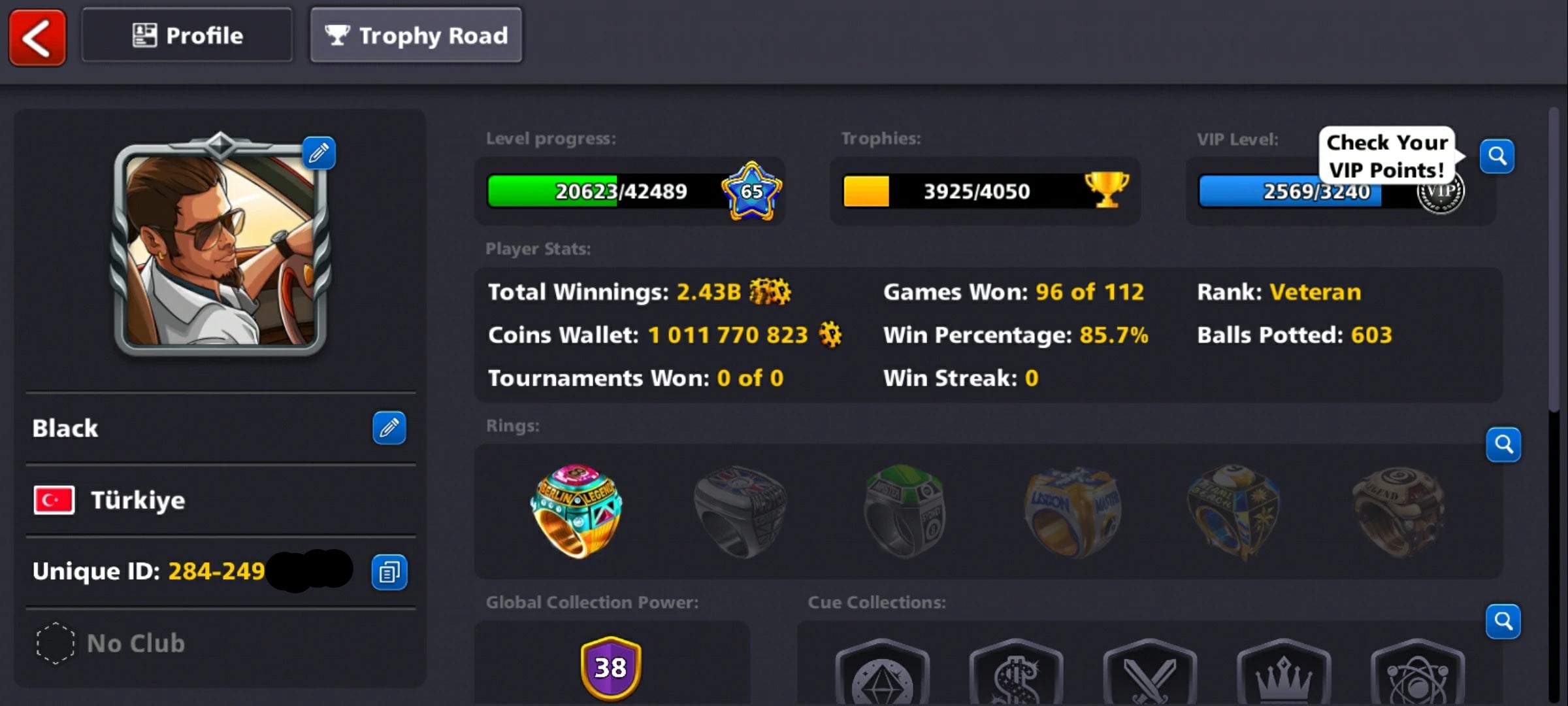 1 Billion Coins and 14 Legendary Cues | 8 Ball Pool Account