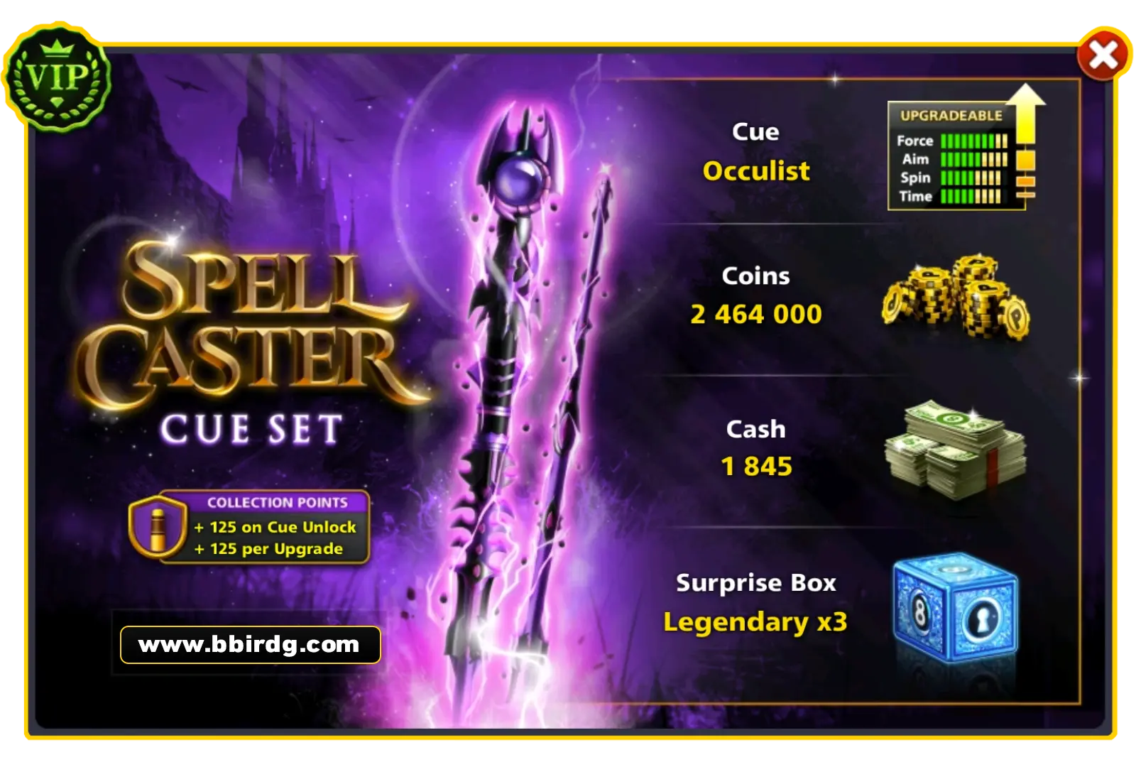 Occulist Cue - Spell Caster Set | 8 Ball Pool - BlackBird Store