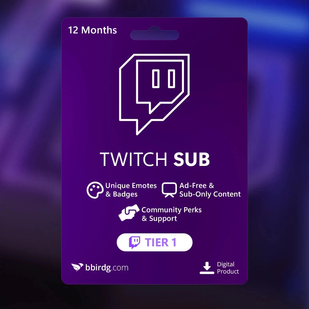 Twitch Gift Sub - Tier 1 - 12 meses