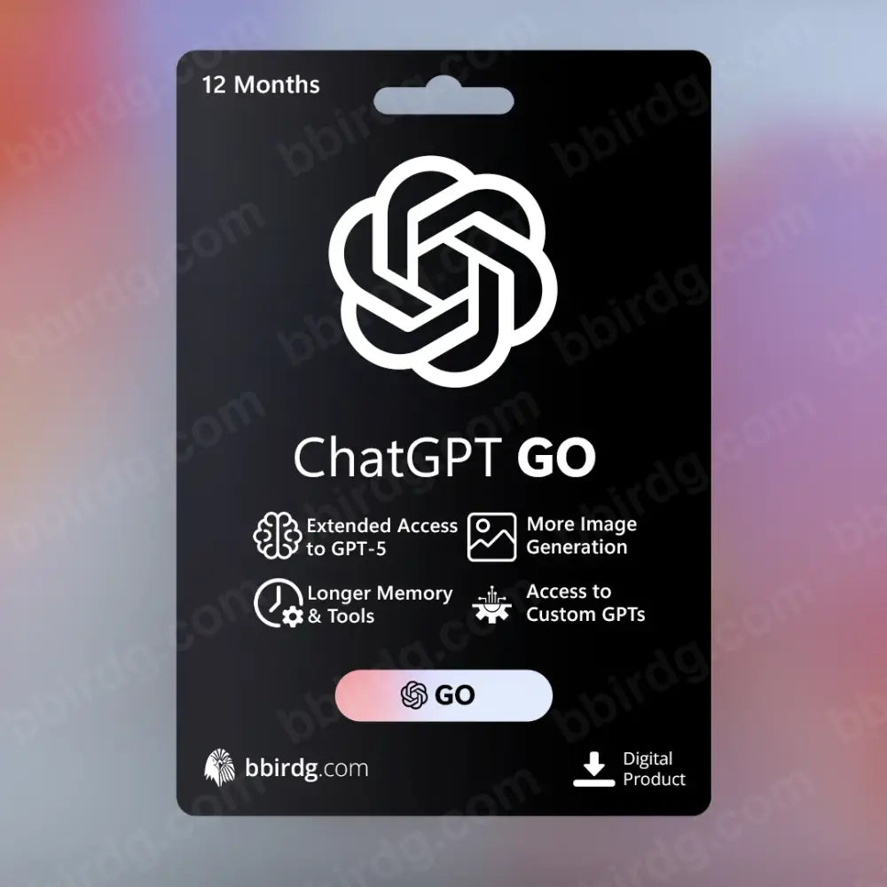 ChatGPT GO - 12 Months | Personal Account 12 Month