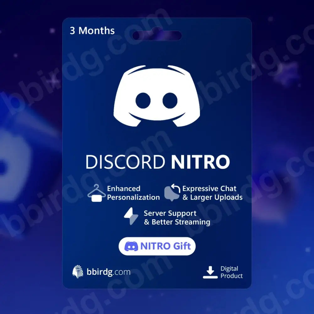 Discord Nitro (Gift) 3 Months (Trial)