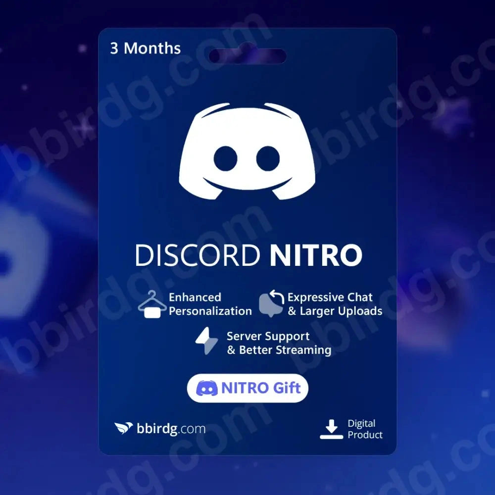 Discord Nitro (Gift) 3 mesi (Trial)