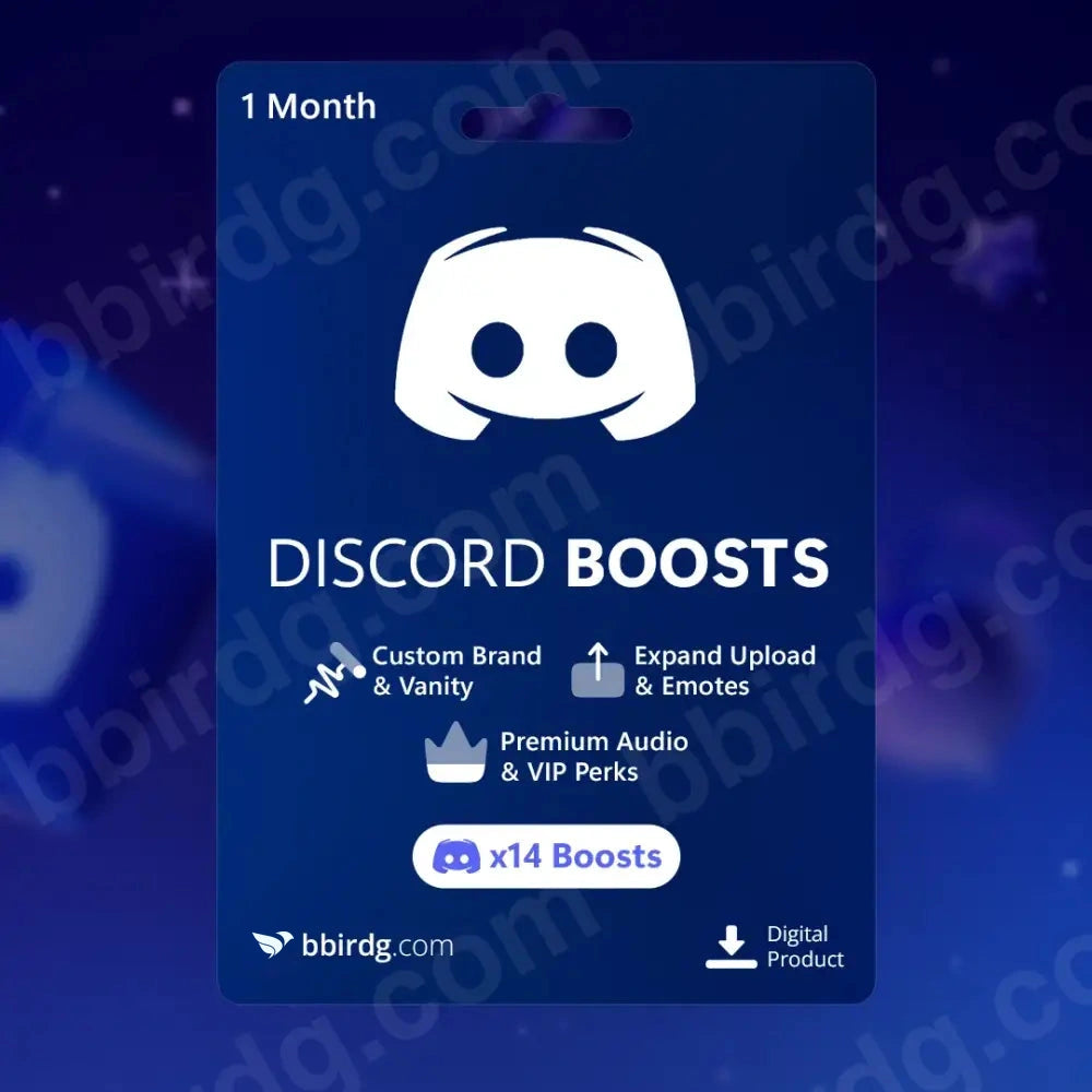 Discord Server Boost - x14 Boosts 1 mese