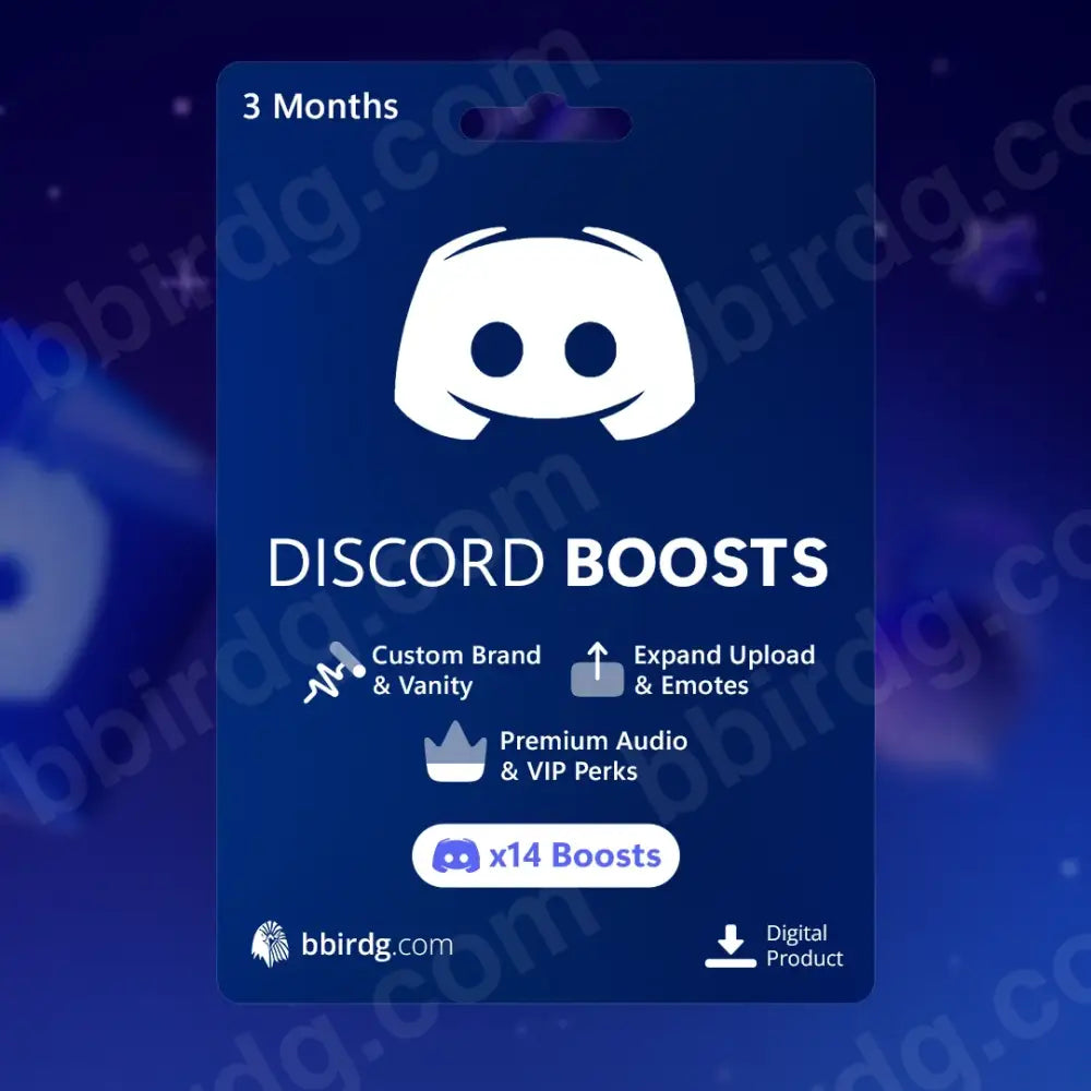 Discord Server Boost - x14 Boosts 3 Months