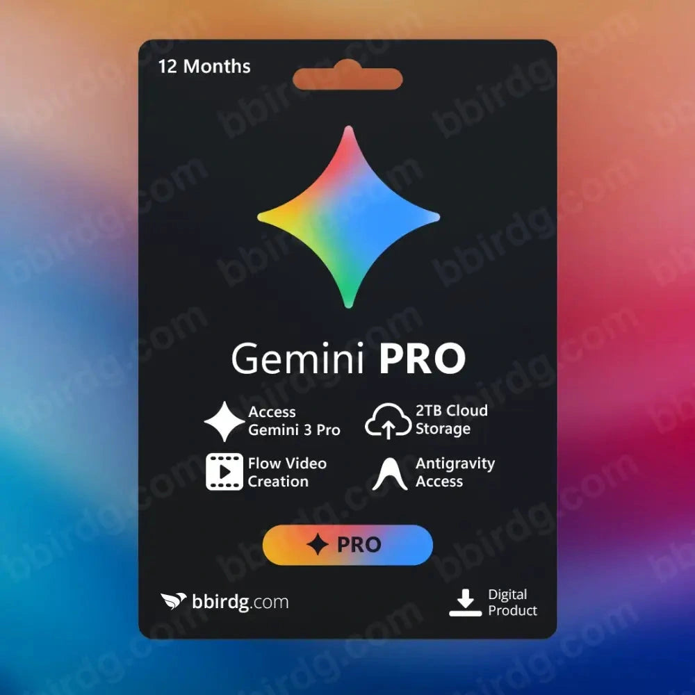 Google Gemini Pro - 12 Months th Personal account 1 Month