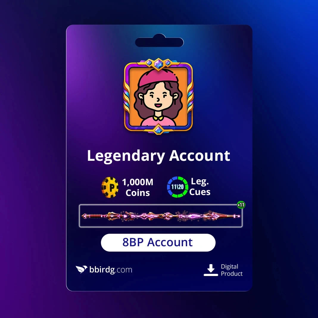 1 miliardo di monete & 11 Legendary Cues | 8 Ball Pool Account