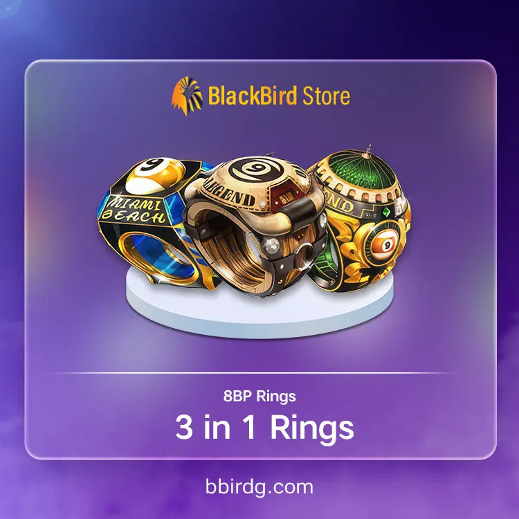 Miami, Dallas & Istanbul 9 Ball Rings +Coins | 8 Ball Pool