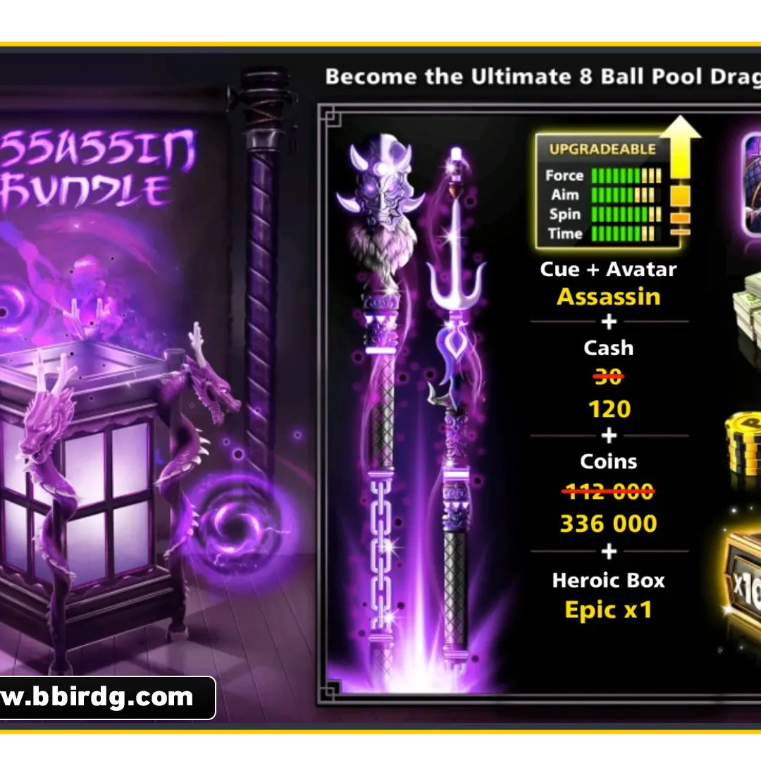 Assassin Cue | 8 Ball Pool - BlackBird Store