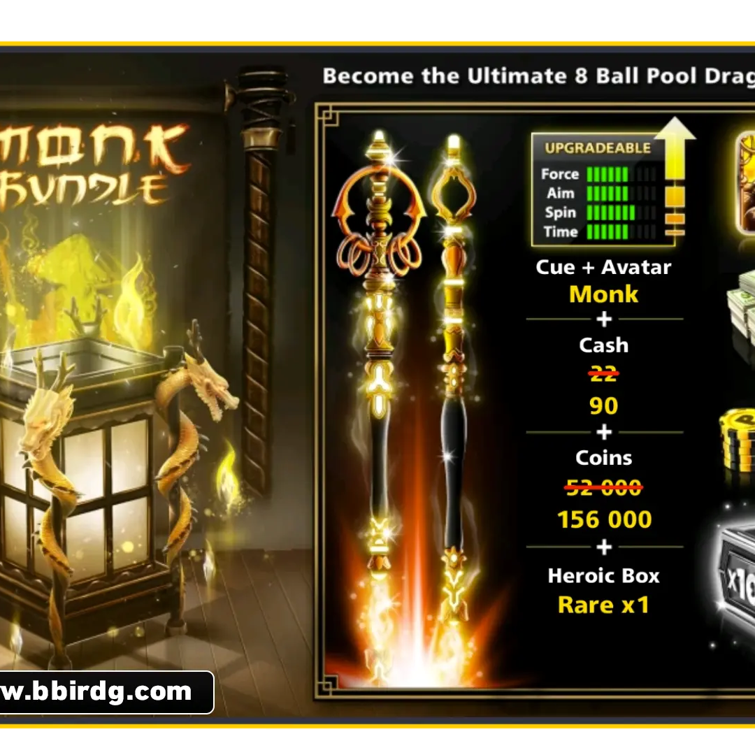 Monk Cue | 8 Ball Pool - BlackBird Store