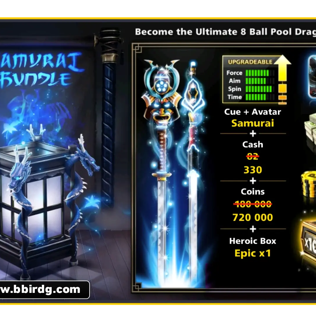 Samurai Cue | 8 Ball Pool - BlackBird Store