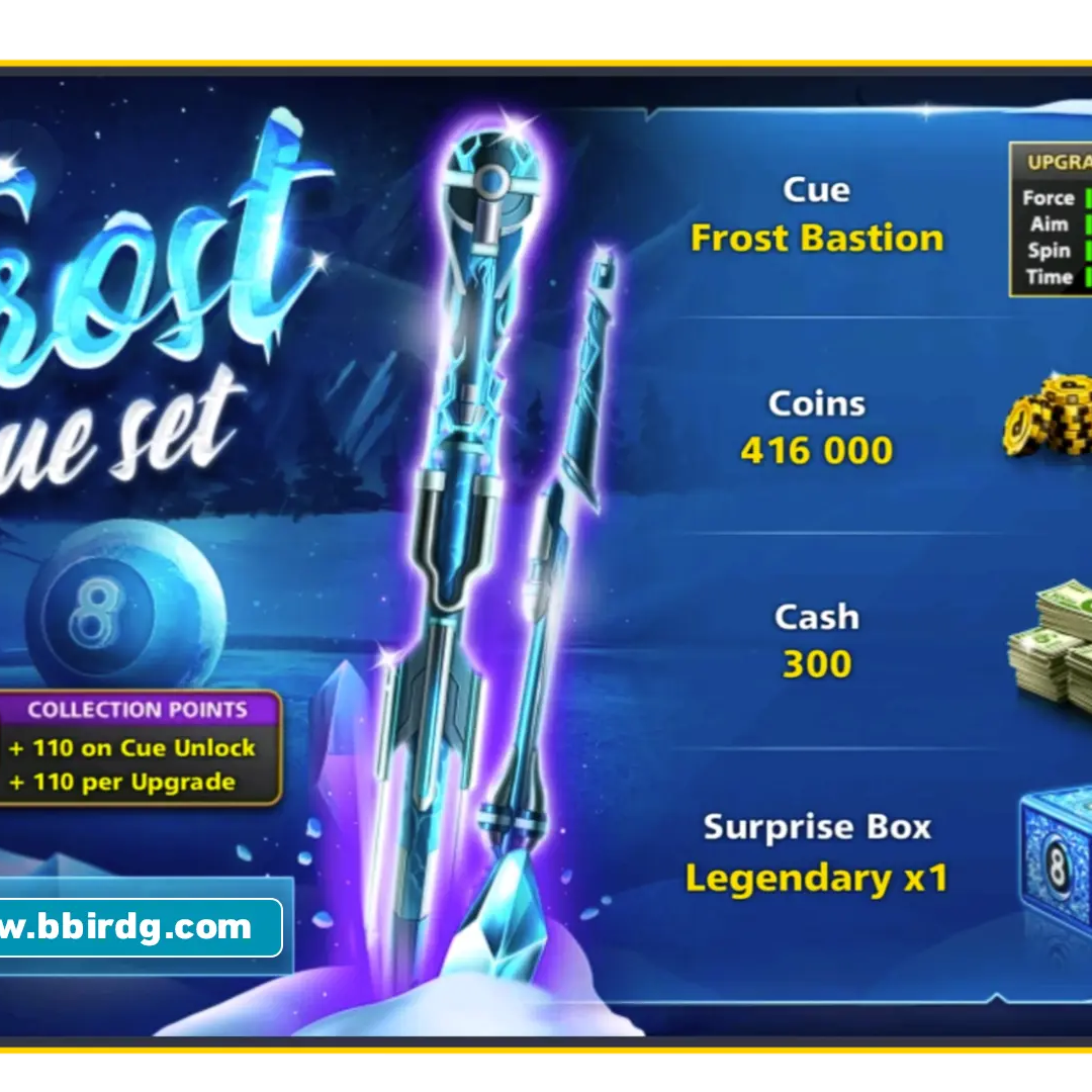 Frost Bastion Cue - Frost Cue Set | 8 Ball Pool - BlackBird Store