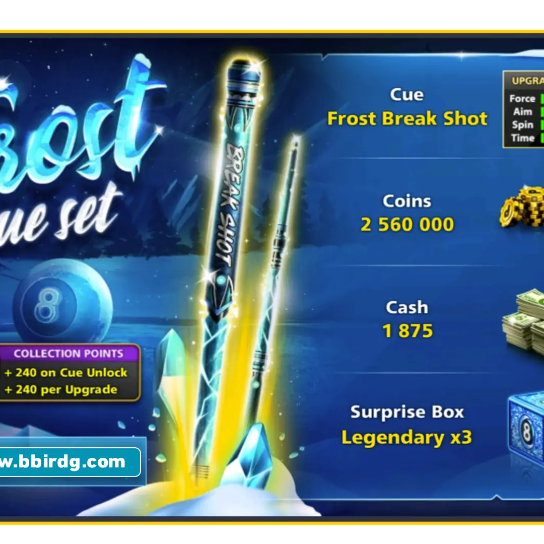 Frost Break Shot Cue - Frost Cue Set | 8 Ball Pool - BlackBird Store