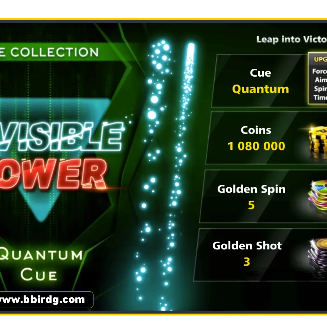 Quantum Cue - Invisible Power | 8 Ball Pool - BlackBird Store
