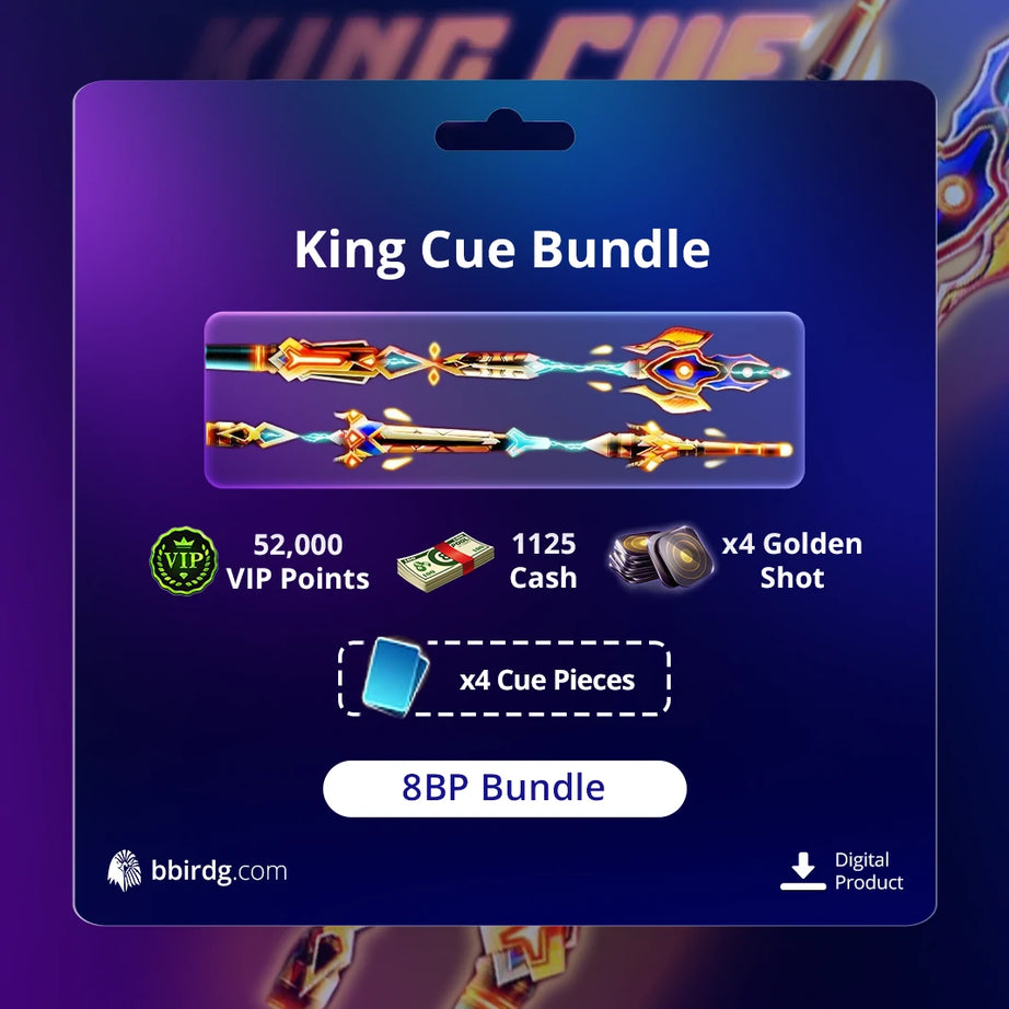 Paquete de tacos King Cue | Pool de 8 bolas