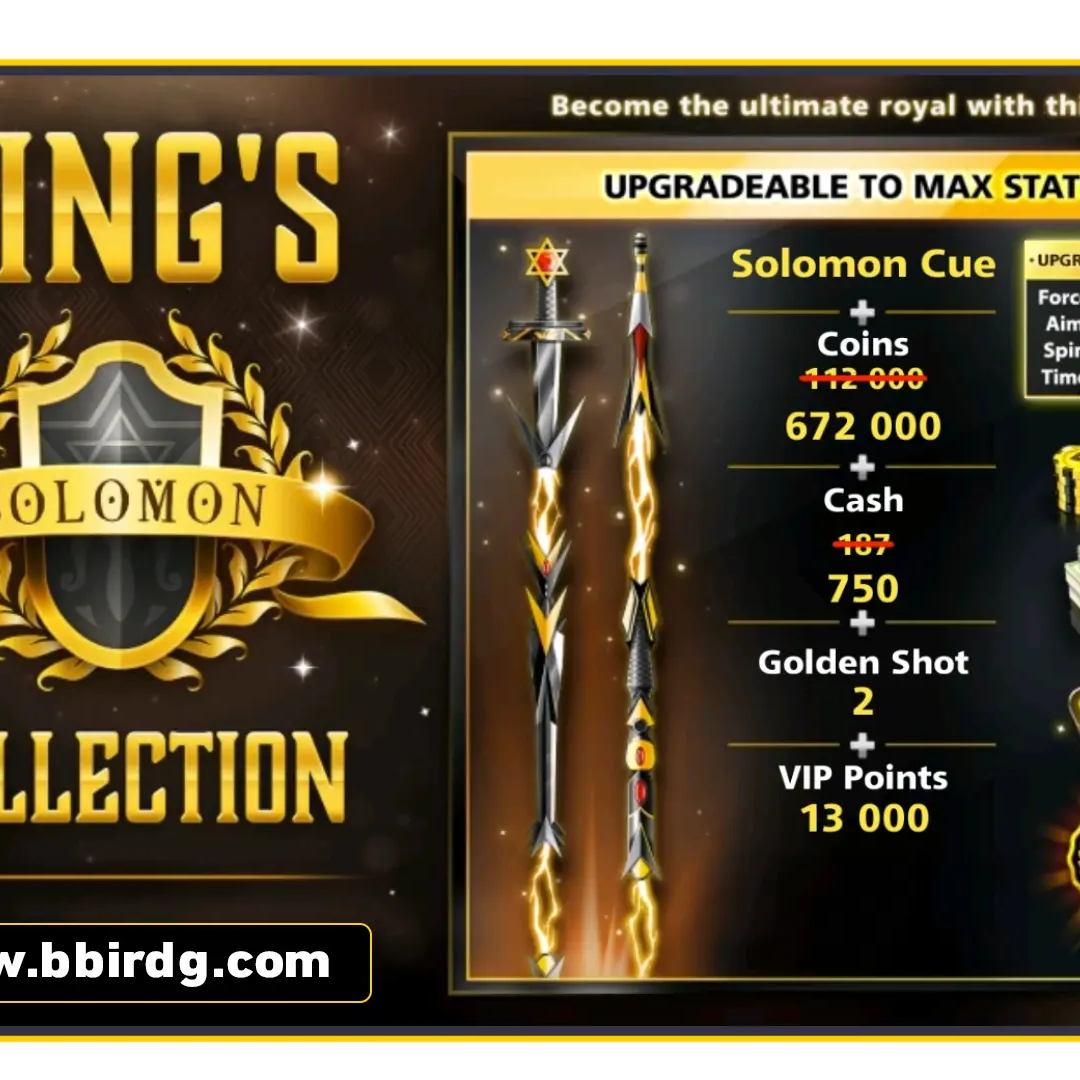 Solomon Cue - King's Collection | 8 Ball Pool - BlackBird Store