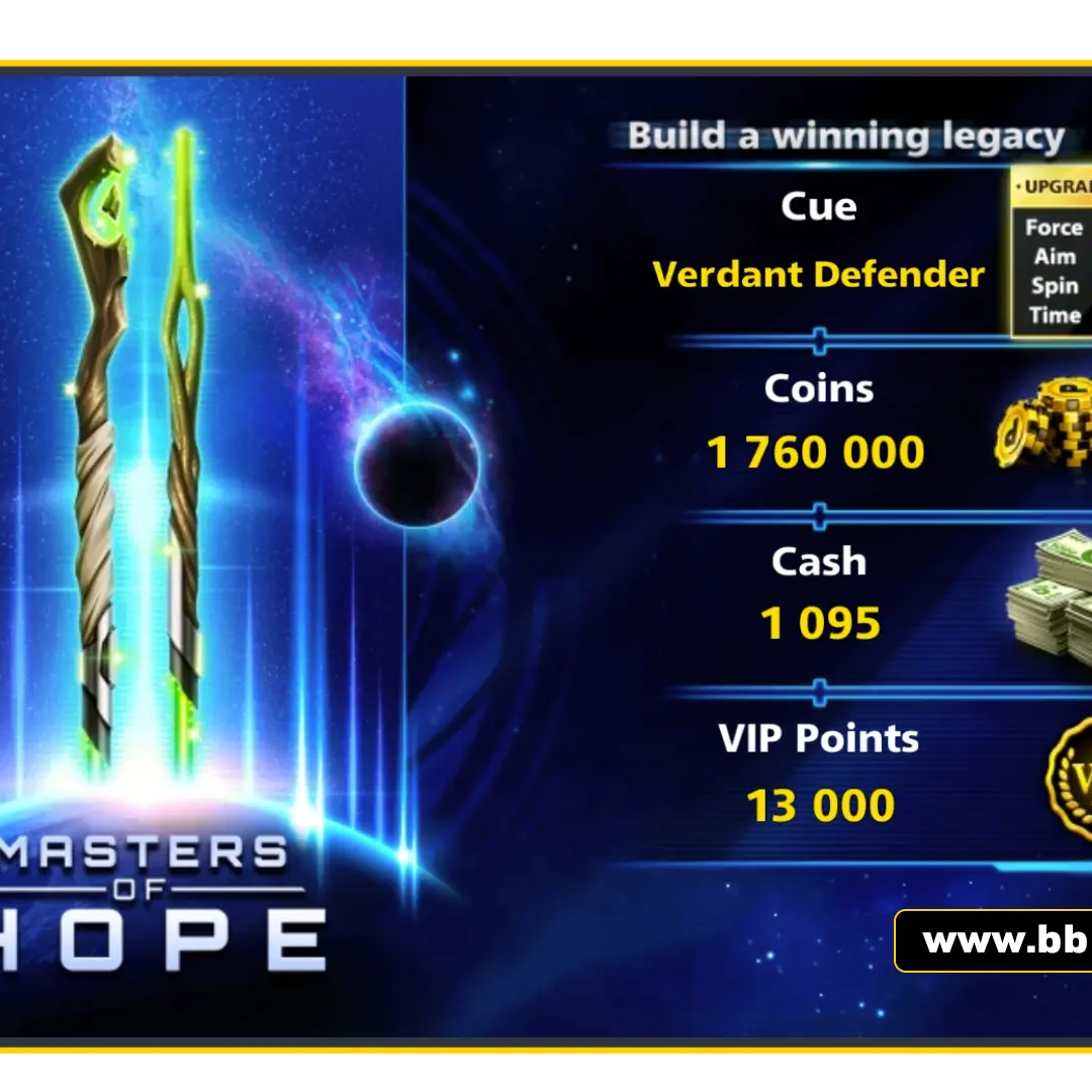 Verdant Defender Cue - Master Of Hope | 8 Ball Pool - BlackBird Store