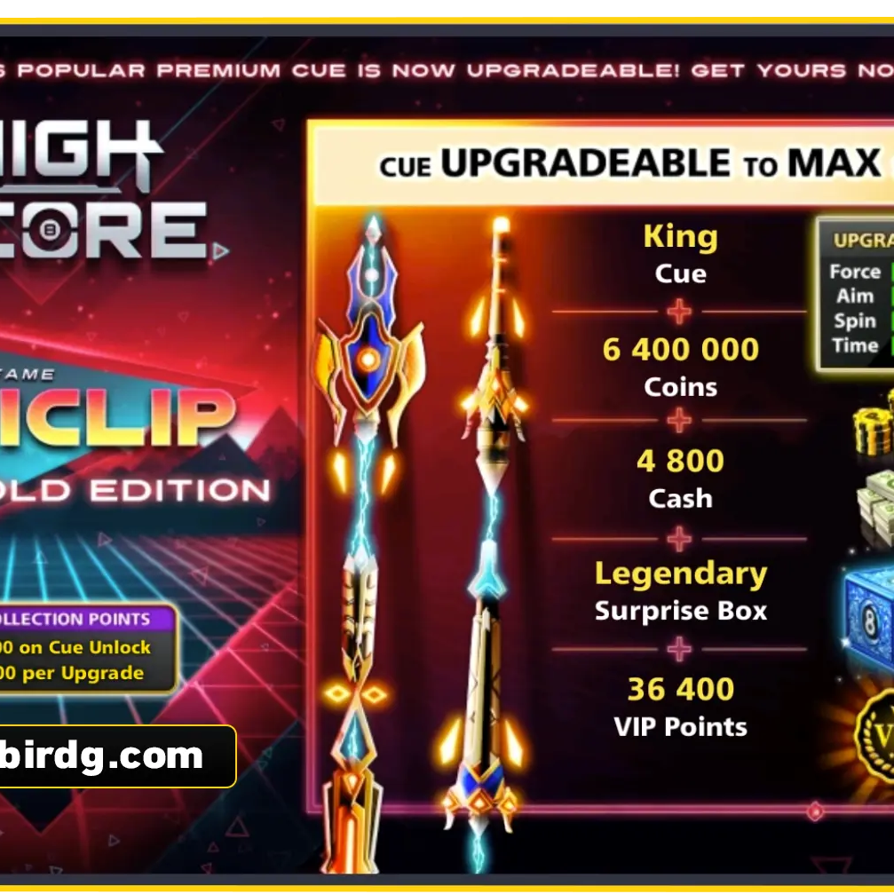King Cue - Most Sold Edition | 8 Ball Pool - BlackBird Store