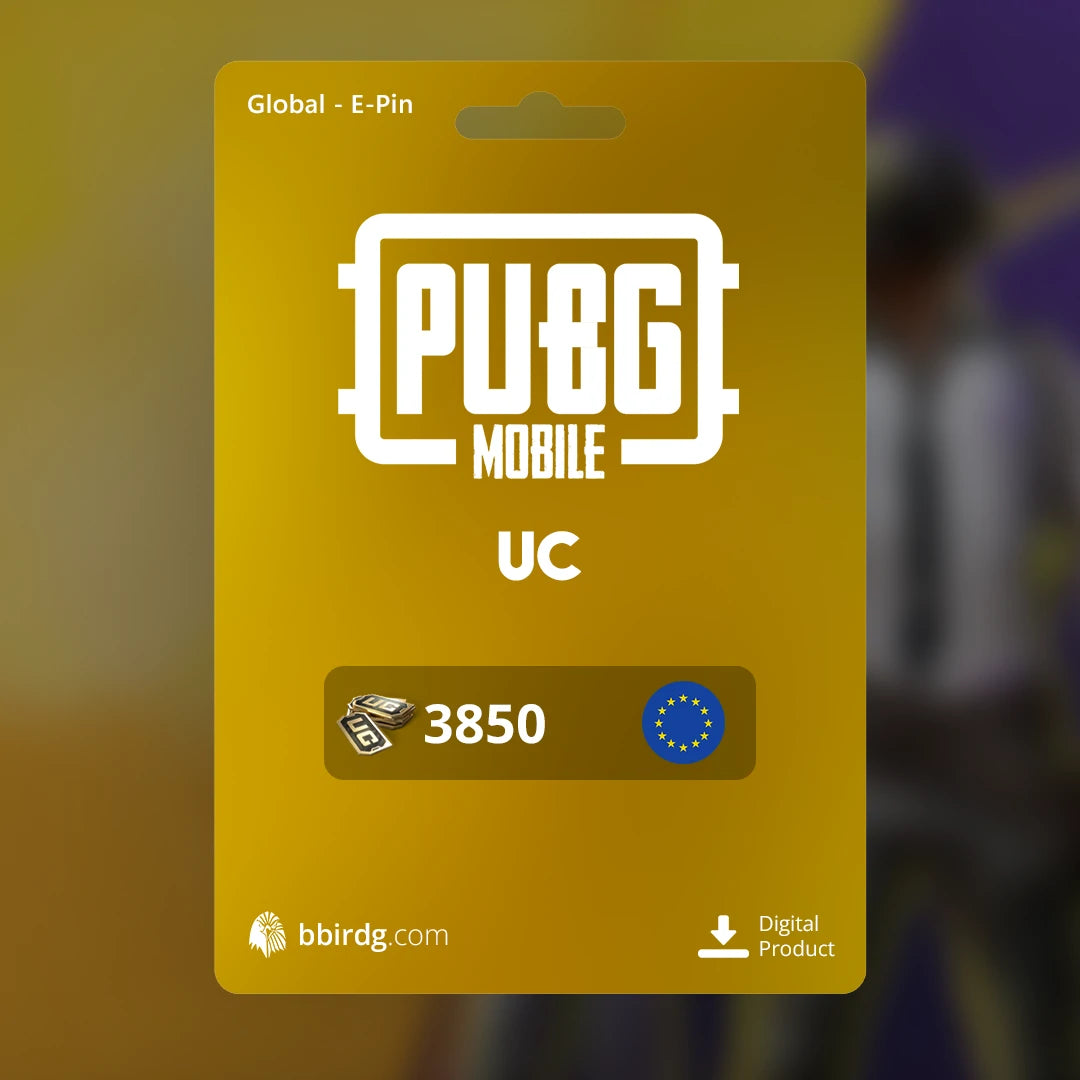 PUBG Mobile UC - Gift Card (E-Pin) | Global - 3850 UC