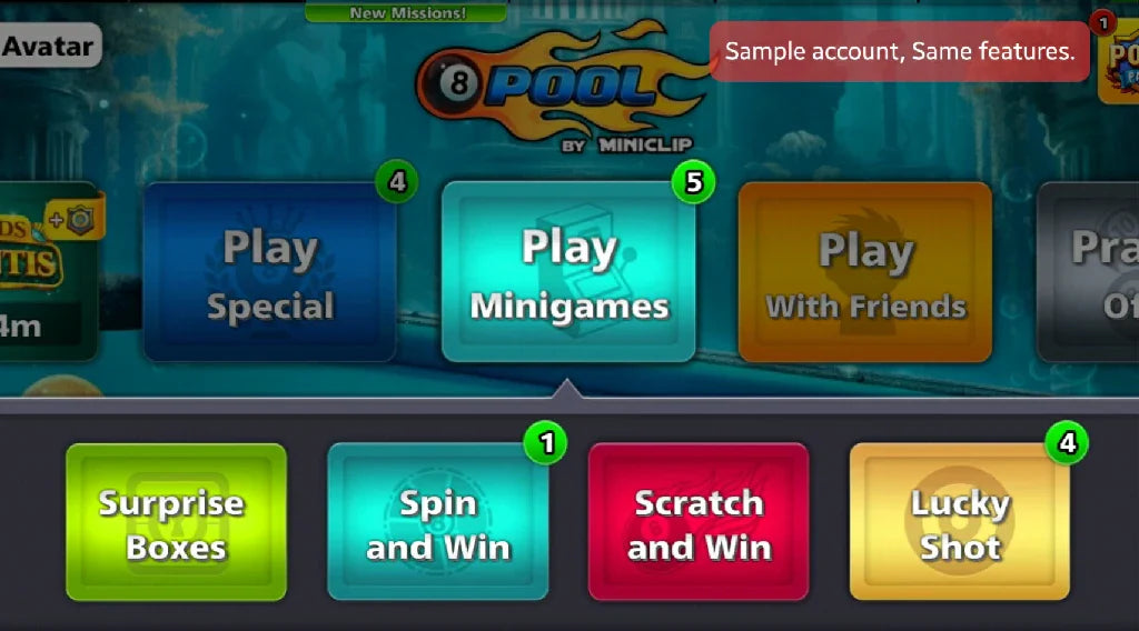 300 Million Coins 6000 Cash | Premium Miniclip Account | 8 Ball Pool