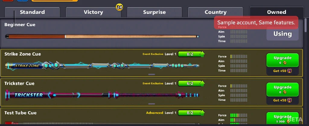 2 Billion Coins & 7300 Cash | 8 Ball Pool Account