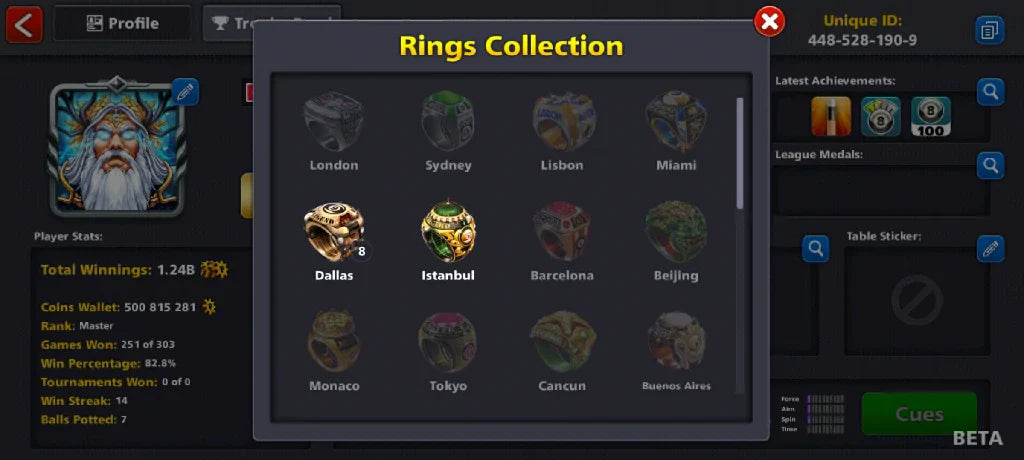 x100 Legendary Box, 500 Million Coins, 3000 Cash | Miniclip Account | 8 Ball Pool - BlackBird Store