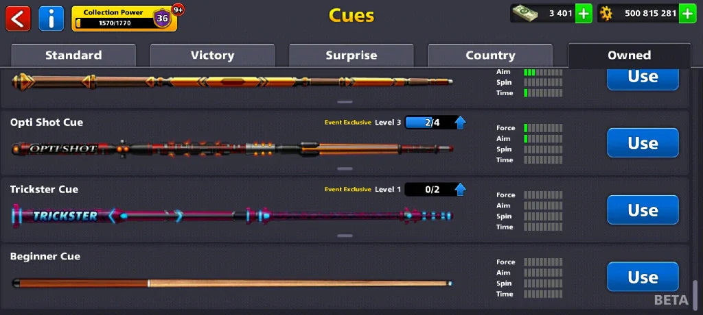 x100 Legendary Box, 500 Million Coins, 3000 Cash | Miniclip Account | 8 Ball Pool - BlackBird Store