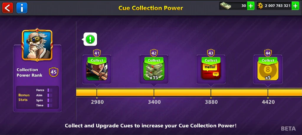 2 Billion Coins, 12 Legendary Cues, 1 Max Cue | Elite Miniclip Account | 8 Ball Pool - BlackBird Store