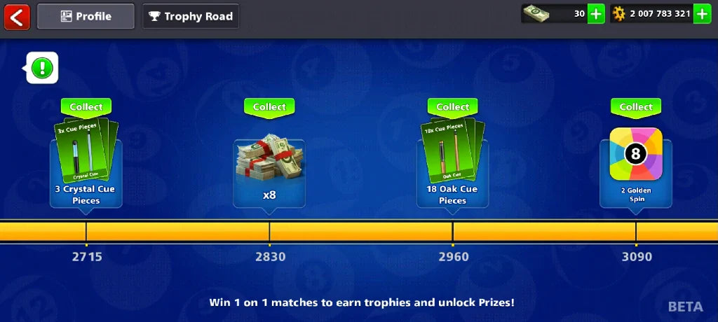 2 Billion Coins, 12 Legendary Cues, 1 Max Cue | Elite Miniclip Account | 8 Ball Pool - BlackBird Store