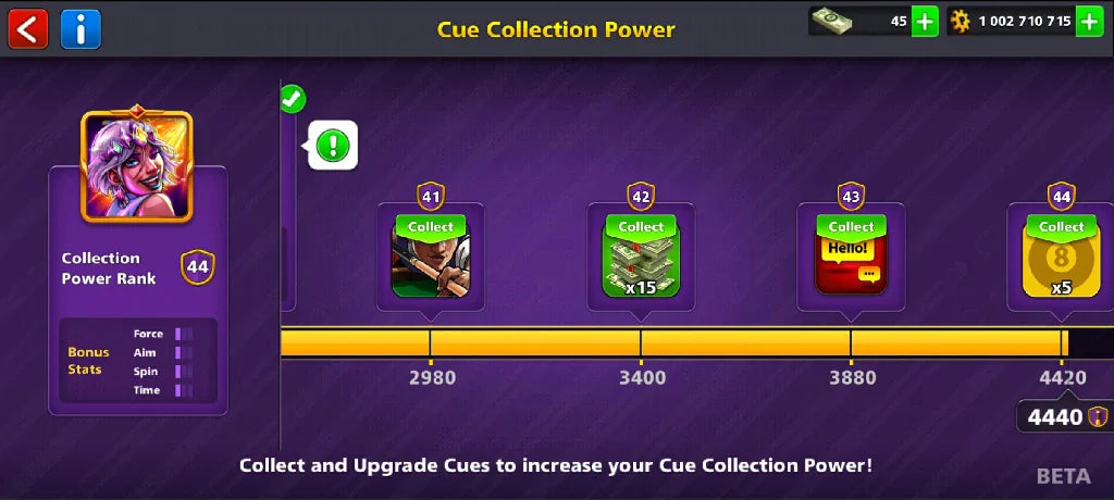 1 Billion Coins, 13 Legendary Cues | Elite Miniclip Account | 8 Ball Pool - BlackBird Store