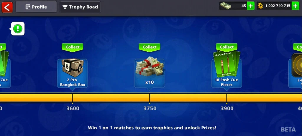 1 Billion Coins, 13 Legendary Cues | Elite Miniclip Account | 8 Ball Pool - BlackBird Store