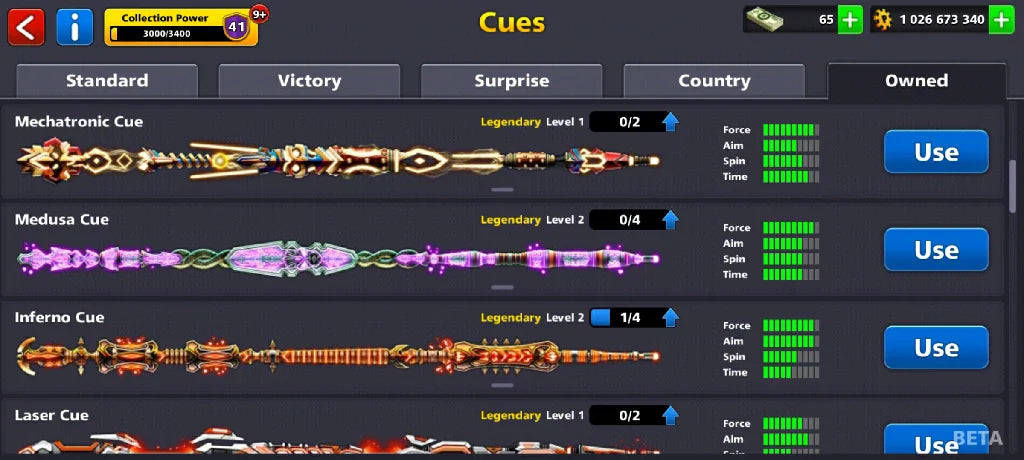 1 Billion Coins & 10 Legendary Cues | Elite Miniclip Account | 8 Ball Pool - BlackBird Store