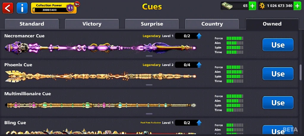 1 Billion Coins & 10 Legendary Cues | Elite Miniclip Account | 8 Ball Pool - BlackBird Store