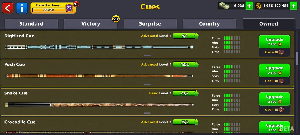 1 Billion Coins & 6900 Cash | 8 Ball Pool Account