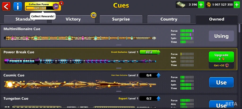 1 Billion Coins & 3300 Cash | 8 Ball Pool Account