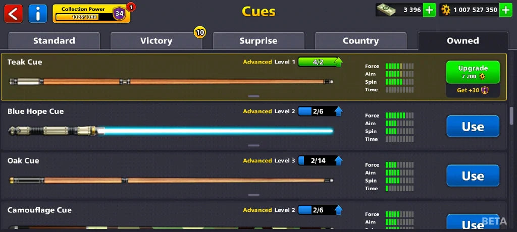 1 Billion Coins & 3300 Cash | 8 Ball Pool Account