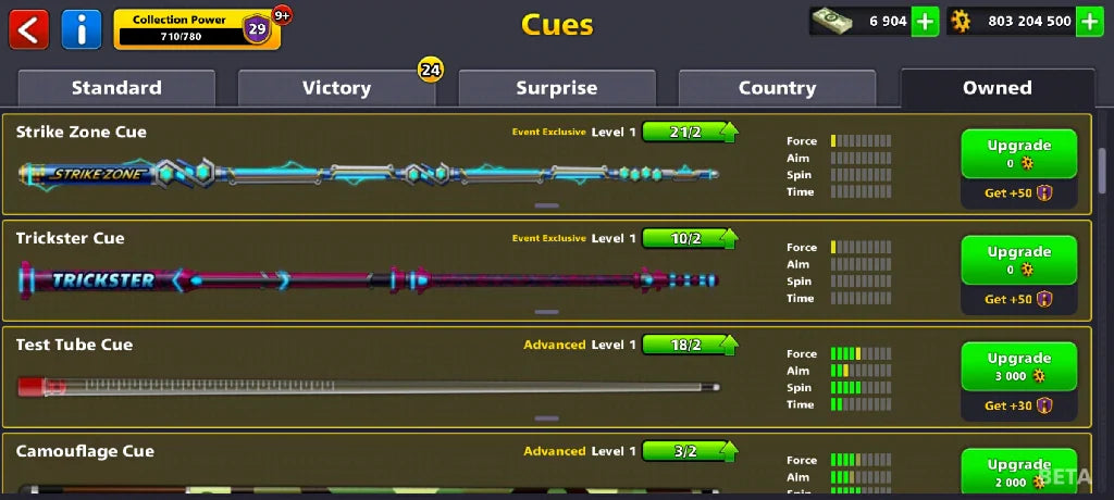 800 Million Coins & 6900 Cash | 8 Ball Pool Account