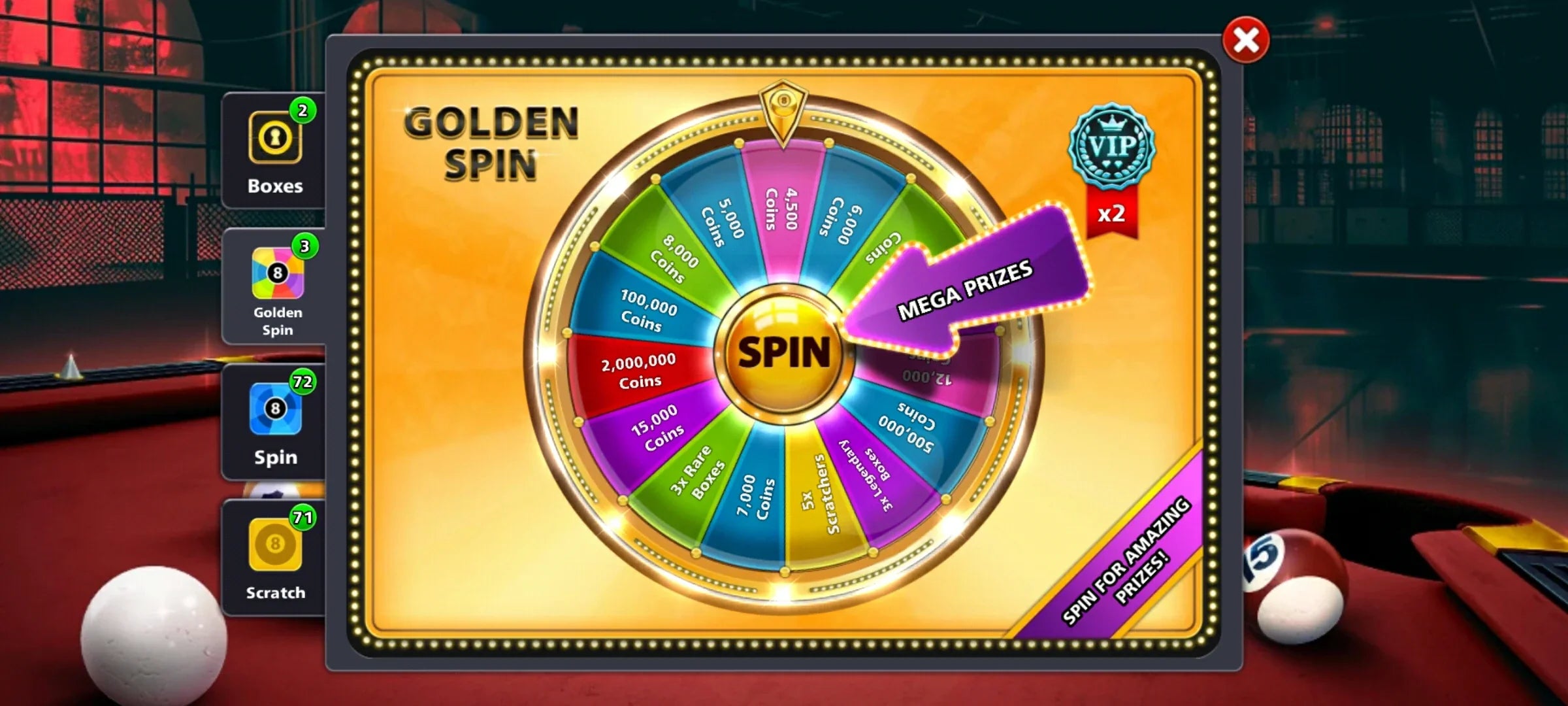 1 Billion Coins & 11 Legendary Cues | Diamond VIP 8 Ball Pool Account