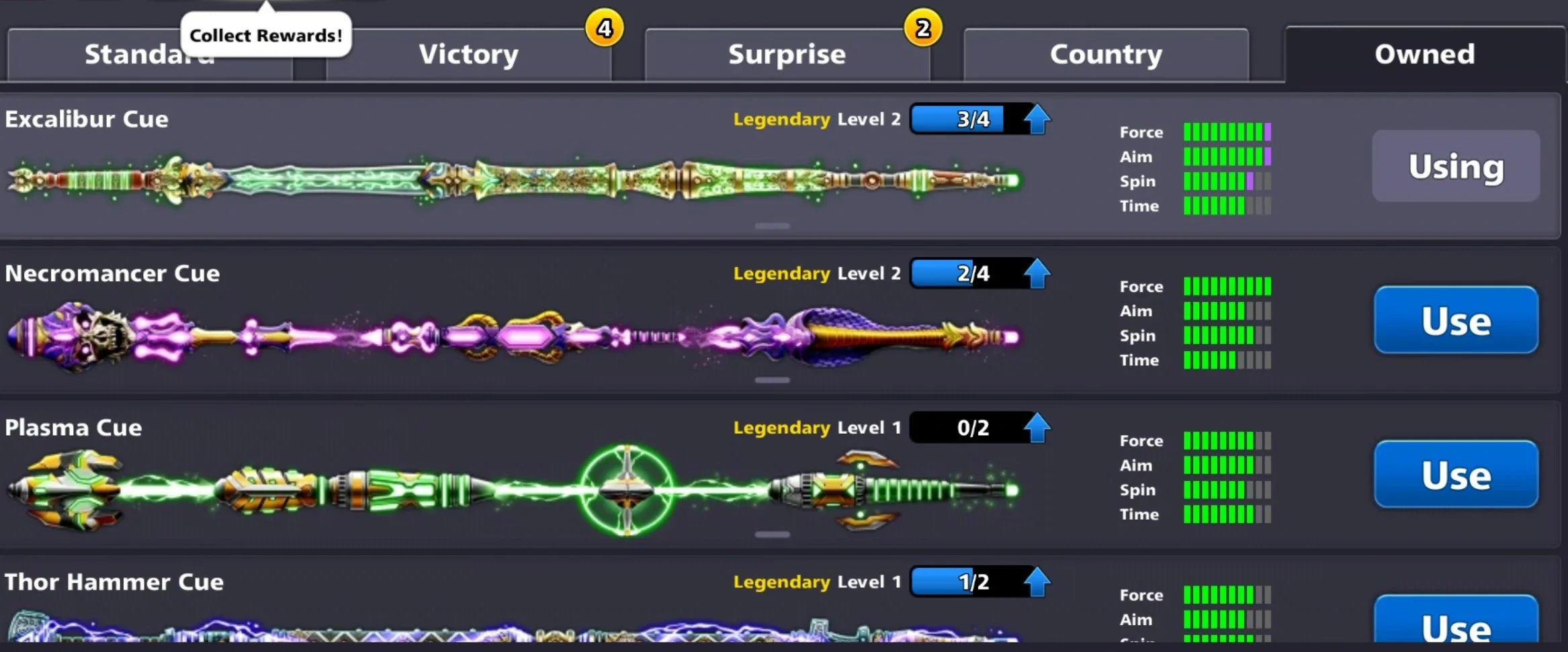 800 Million Coins & 11 Legendary Cues | Diamond VIP 8 Ball Pool Account