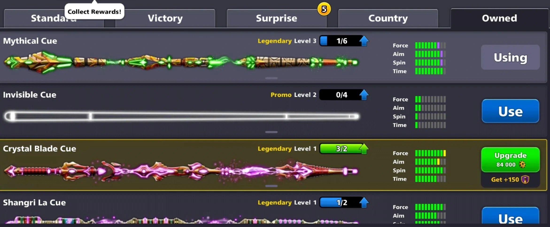 500 Million Coins & 10 Legendary Cues | Diamond VIP 8 Ball Pool Account