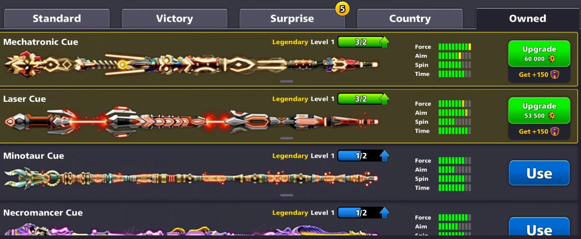 500 Million Coins & 10 Legendary Cues | Diamond VIP 8 Ball Pool Account