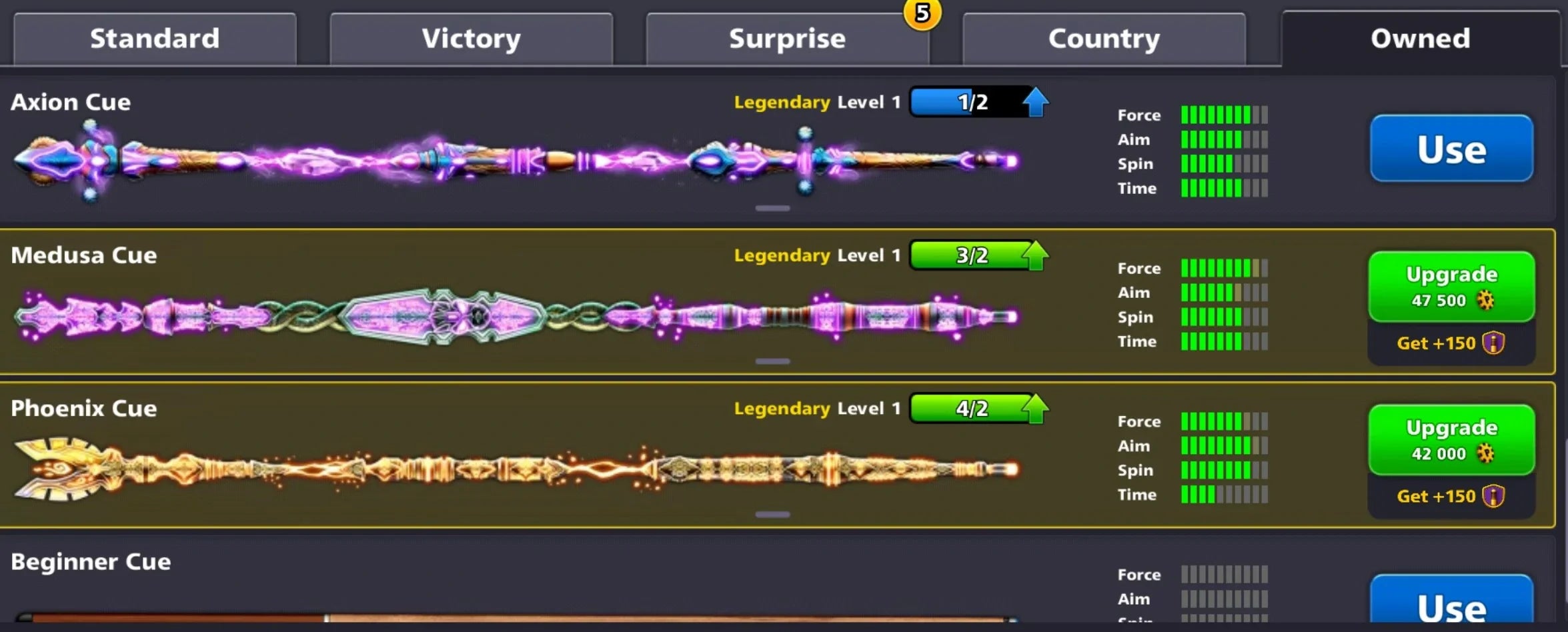 500 Million Coins & 10 Legendary Cues | Diamond VIP 8 Ball Pool Account