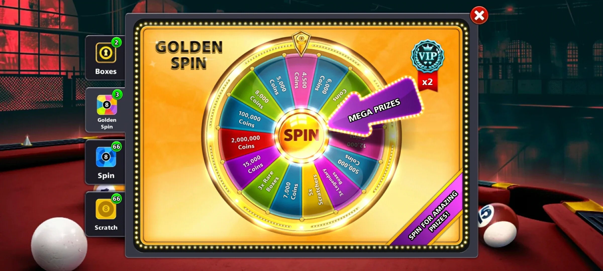 300 Million Coins & 9 Legendary Cues | Diamond VIP 8 Ball Pool Account