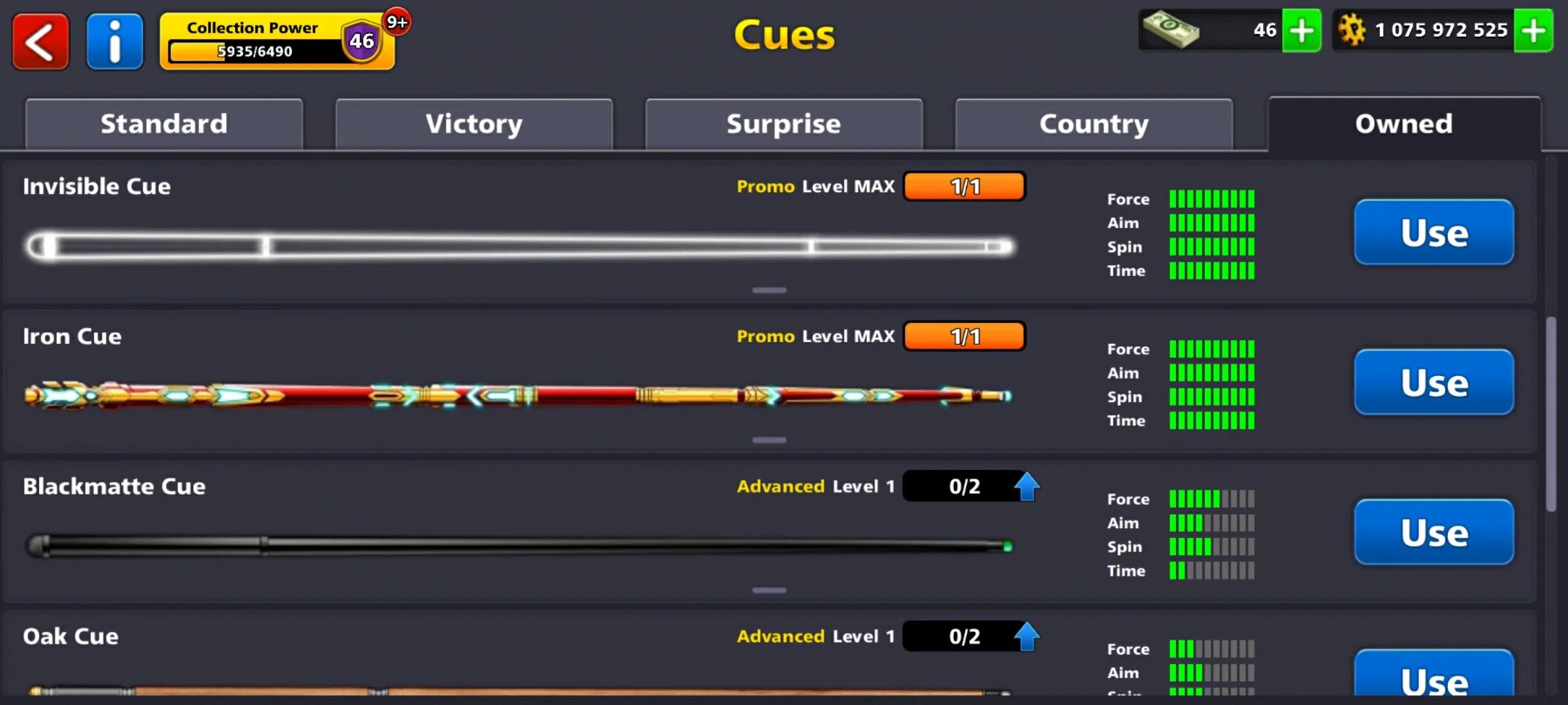 1 Billion Coins & 5 Maxed Cues | 8 Ball Pool Account